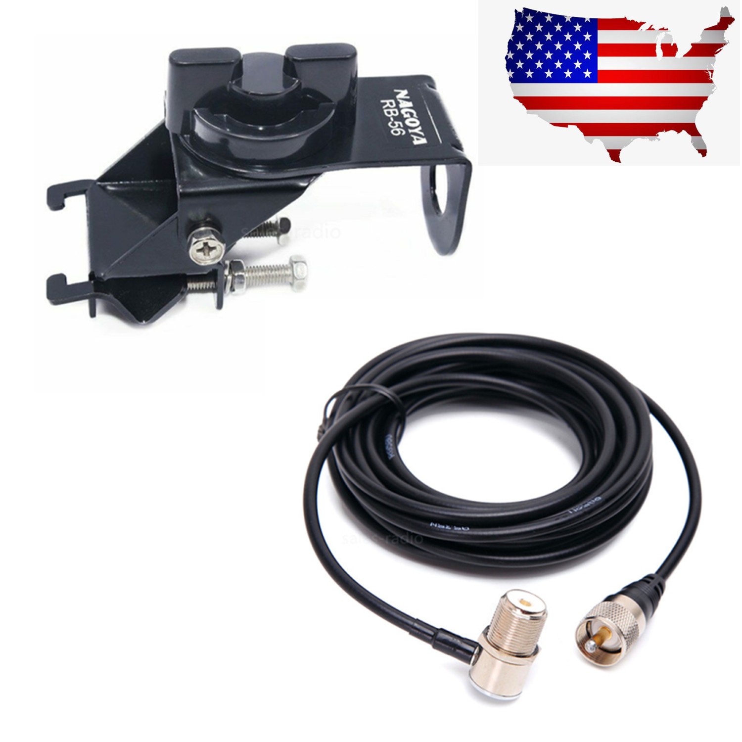 Antenna Mounts Base 16.4ft Rg-58 Coaxial Cable