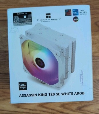 Thermalright Assassin King 120 SE White ARGB CPU Air Cooler, AK120 New