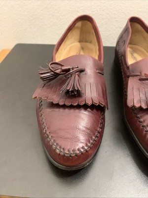 Santoni Leather Whipstitch Trim Loafers Men\'s Size: 10 | US10, UK9 Santoni Loafers | The RealReal main image 4