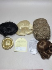 Lot of 5 Vintage DOLL WIGS - assorted styles, colors sizes 5-6, 8-9, 12-13