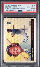 Current marketplace image for 2025 Topps Chrome #GB GB George Brett Auto Superfractor 1/1