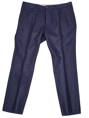 Scotch & Soda Stuart Wool Dress Pants - Men's 38 x 31 - Navy Blue