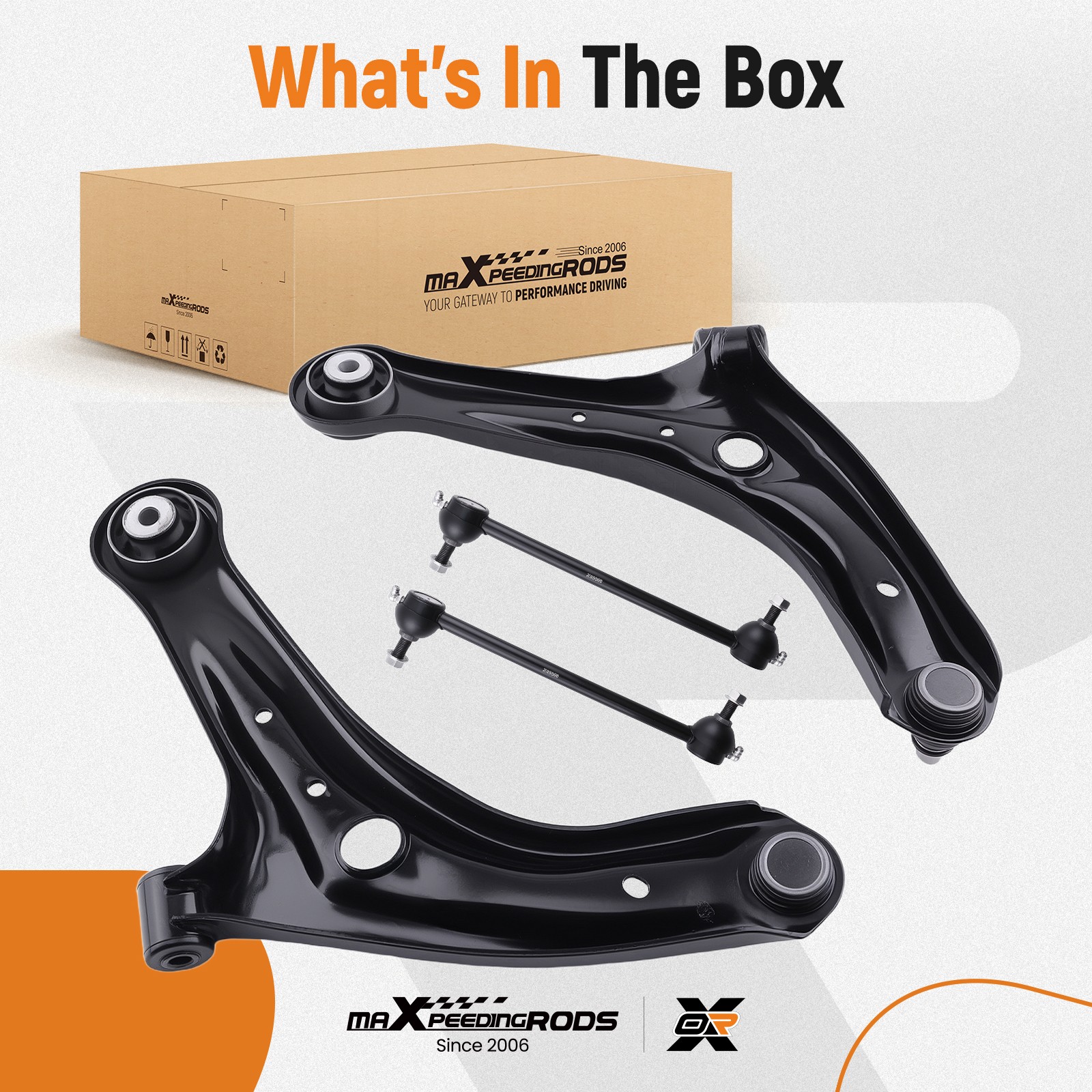 Front Lower Track Control Arm Wishbone For Ford Fiesta Mk7 2008-2016 4pcs