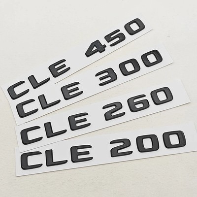 3D ABS Car Letters CLE200 CLE260 CLE300 Badge Rear Trunk Emblem Decals