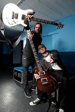 Eric Friedman Mark Tremonti rock band Tremonti at a portrait shoot- Old Photo 6