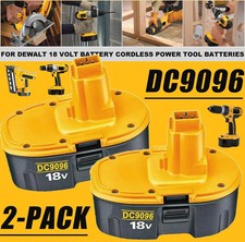 2 PACK 18V Battery For Dewalt 18 VOLT XRP DC9096 DC9098 Ni-MH DC9099 NEW