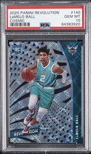 2020 PANINI REVOLUTION COSMIC #140 LAMELO BALL ROOKIE RC 10/100 PSA 10