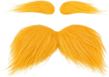 Mustache and Eyebrows Set, Funny Fake Facial Hair for Costume Dress Up