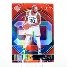 Julius Randle 2021-22 Panini Select Numbers Red Prizm Insert #27 Knicks