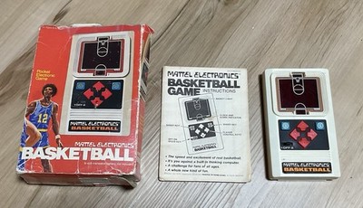 1978 Mattel Electronics  Basketball  Handheld Game#2437 Box/ Manual/Tested Works