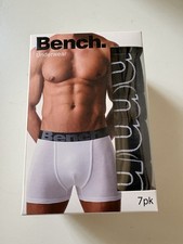 Bench Men’s 7 Pack Cotton Boxer Shorts Size L Brand New £14.95 Were £50 #E2