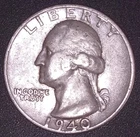 1940-S WASHINGTON QUARTER  25c