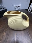 Homer Laughlin Fiesta Large Yellow Disc Pitcher 2 Qt Art Deco Style Pre-owned