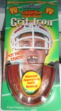 Billy-Bob Mouth Guard Grit Iron Dentist Approved False Teeth Funny Halloween New