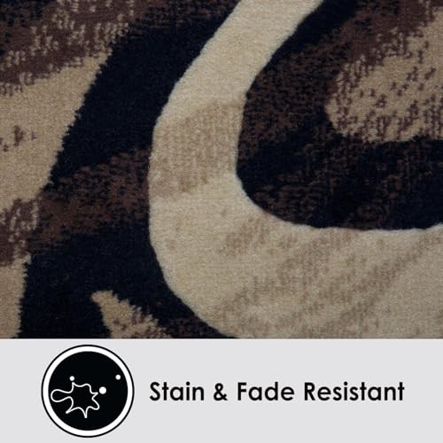 Catalina Picasso Contemporary Artistic Swirl Area Rug, 19.6 in x 31.5 in, - Picture 5 of 8