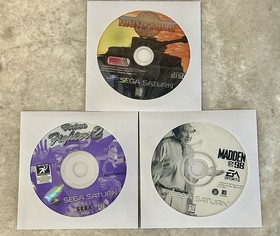 SEGA Saturn Game Disc Lot, Iron Storm, Madden NFL 98, Virtua Fighter 2 NFR VTG