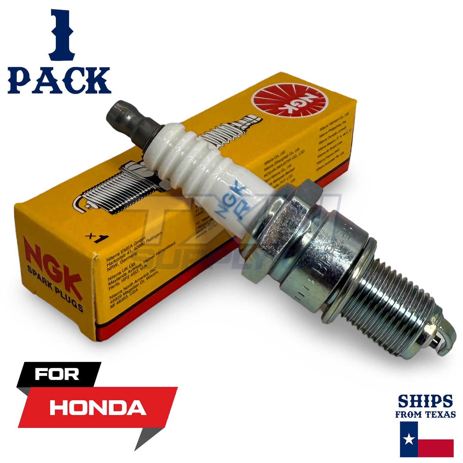 1 NGK Spark Plug - For CN 250 Fusion Honda Motorcycle