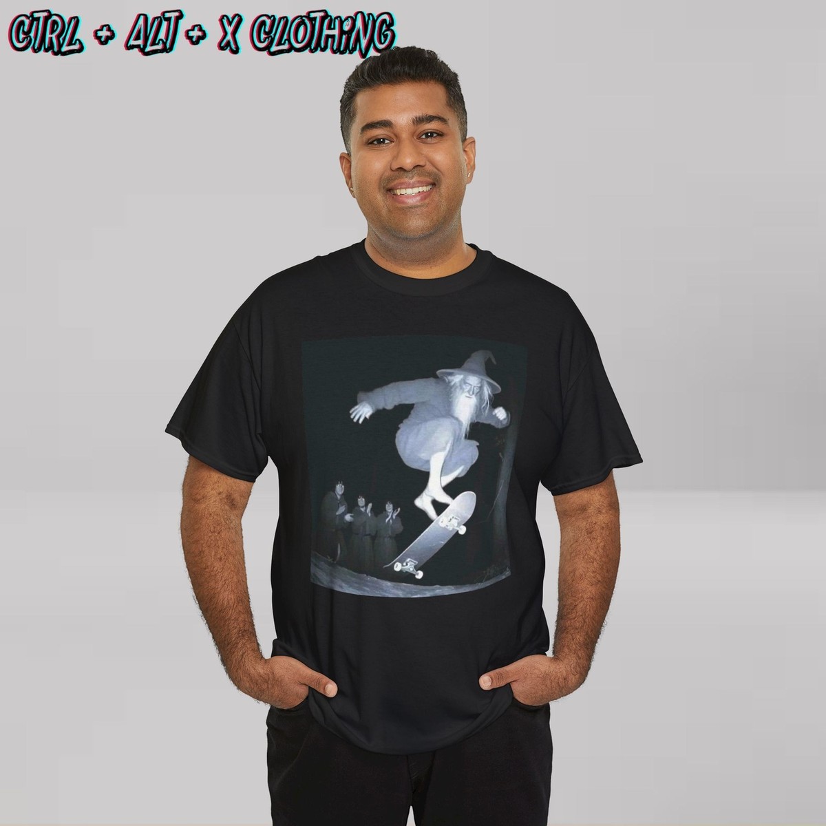 Gandalf Skating with Squad Funny Shirt, lord of the Rings Shirt 