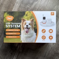 FULUPET 3 in 1 Dog Training System: Electronic  Wireless Fence  Barrier, NEW