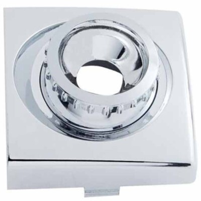 Chrome Round Dome Light Base