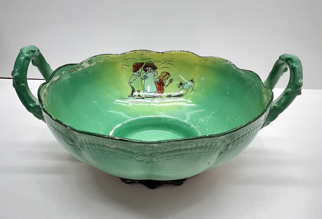 ケルティック・ドリームランド Rare Antique Homer Laughlin's DREAMLAND 10 1/8