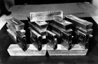 Gold silver bullion piled top each other British Royal Mint Great - Old Photo