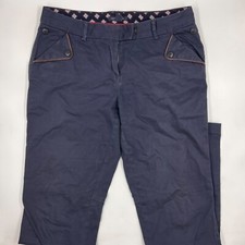 Tommy Hilfiger Womens Chino Pants Size 4 Blue Cotton Stretch Bootcut Button