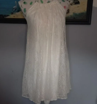 vintage style cream lace dress Romantic Regency Era Vintage Inspired Ivory Lace Dress by Nataya main image 1