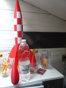 Fusée inspiration Tintin 50 Cms avec pointe - Collection