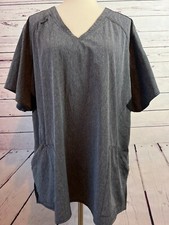Carhartt Force Scrub Top Plus Size 3X Womens Nursing Shirt C12106 Gray 3XL