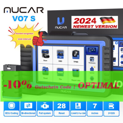 MUCAR VO7 S Profi Diagnosegerät KFZ Scanner OBD2 ECU-Codierung CANF ALLE System