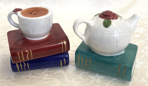 Lot Salt Pepper Shakers 3 Sets Vintage Novelty Avon Buttercup Coffee Pot Japan - Picture 3 of 15