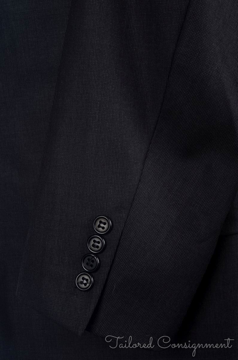 HICKEY FREEMAN Current Solid Gray Worsted Wool Bl… - image 5