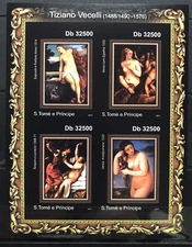 Tiziano Vecelli  - Famous Painters / Paintings stamps Imperf. - MNH** -  RR1