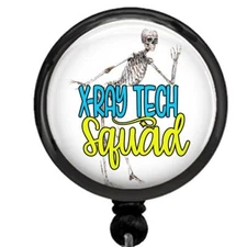 X-Ray Tech Squad ID Badge Reel Retractable Medical Work ID Card Holder