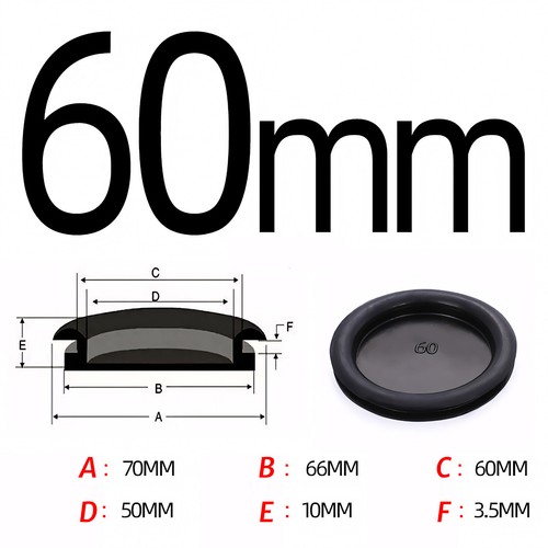 Blanking Grommets, Rubber Grommet, Closed Gromet, Blind Plug Bungs 14mm - 150mm - Picture 30 of 37