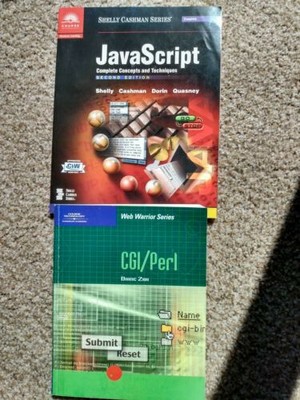 JavaScript and CGI Perl programming books: Great condition!