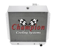 DR Champion 2 Row All Aluminum Radiator for 1949 - 1954 Chevrolet Cars L6 Engine