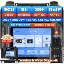 XTOOL D8W V2.0 Car All System Diagnostic Tool Scanner ECU Coding Key Program