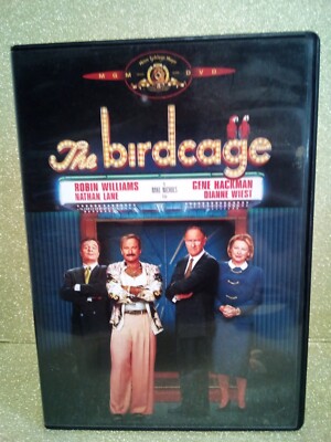 (1-905) ''THE BIRDCAGE'' DVD / PRE-WATCHED / WS & FULL SCREEN / R / 1996 / COMEDY