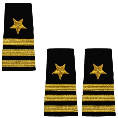 U.S. Navy Commander 0-5 Line Commander Shoulder Soft Mark Single/Set Veteran - Bild 1 von 5
