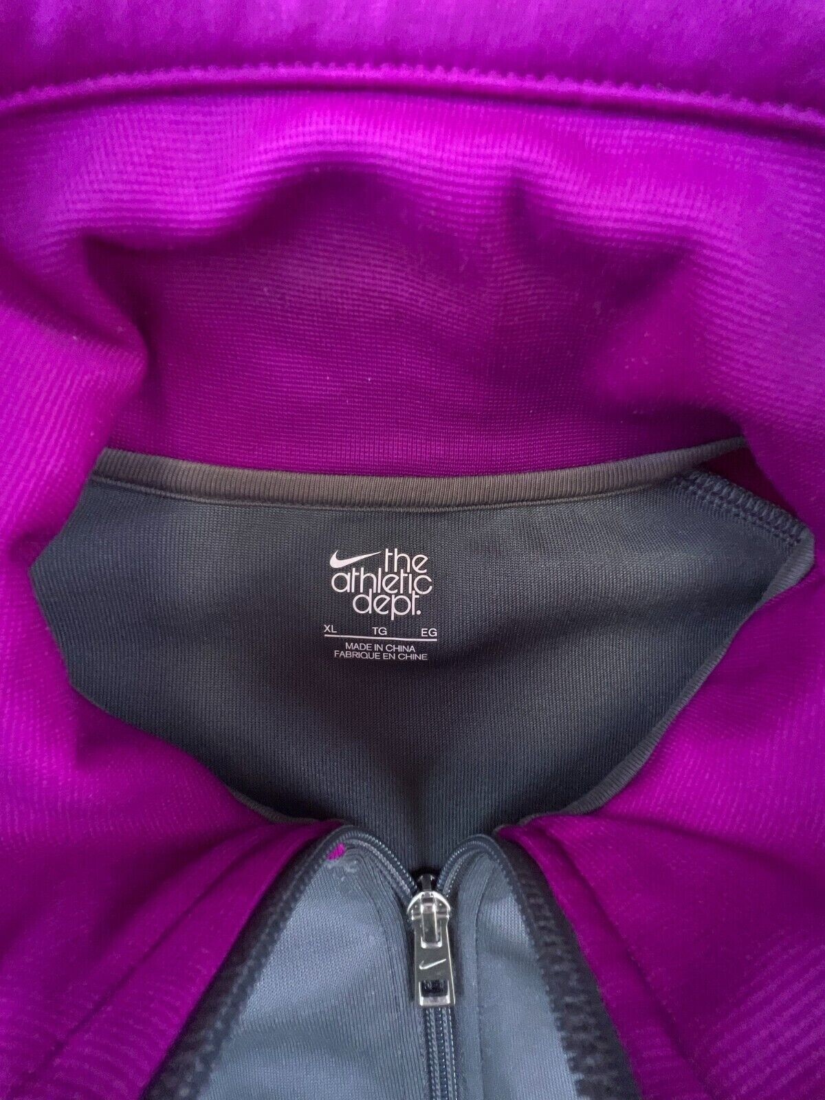 SACAI X NIKE Giacca Nike donna XL viola grigio bianco swoosh track top donna full zip attiva