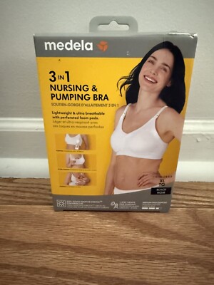 Medela 3 In 1 Nursing & Pumping Bra Black Size XL