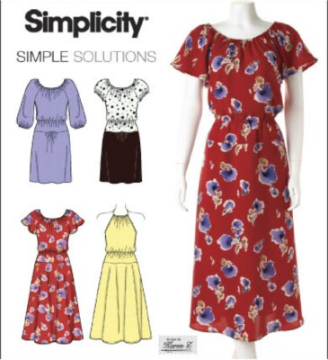 Simplicity 2590 Misses Dress 4 Styles Sz 8-16  Rare! Hard-to-Find Sewing Pattern