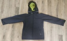 Volcom Womens Medium Black Jacket Snow Thermonite Snowboard Puzzle Piece Vented