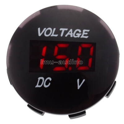 1PCS Car Motorcycle DC 12V-24V LED Panel Digital Voltage Meter Display Voltmeter