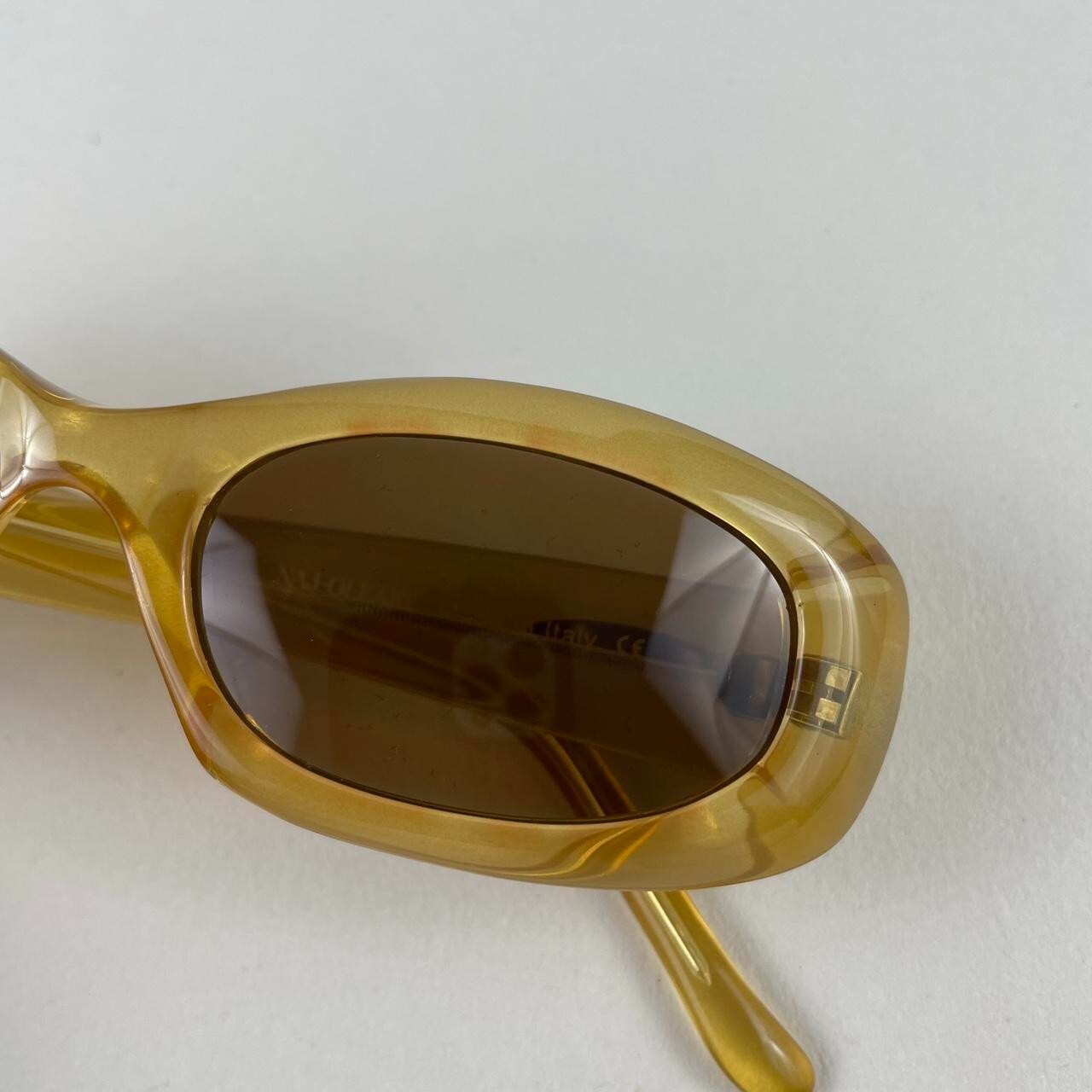 Naj Oleari rounded rectangular sunglasses brown l… - image 7