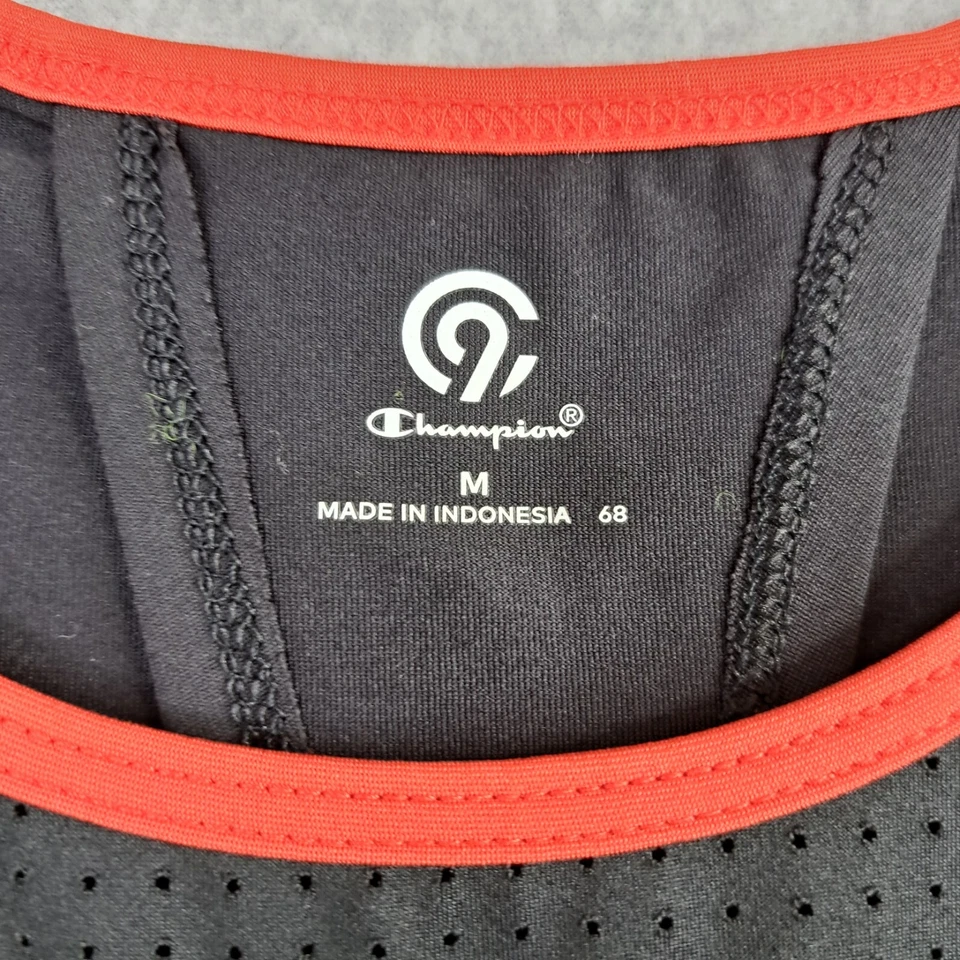 Camiseta sin mangas Champion C9 talla mediana dúo seca reflectante para correr negra Target Foto 2 de 4