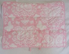 Pottery Barn Kids Butterfly Loft Quilted Sham Pink Mono Removed NWOT