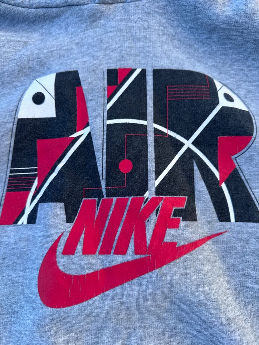 Vintage Early 2000s Nike Air Pullover Hoodie Size XL Gray